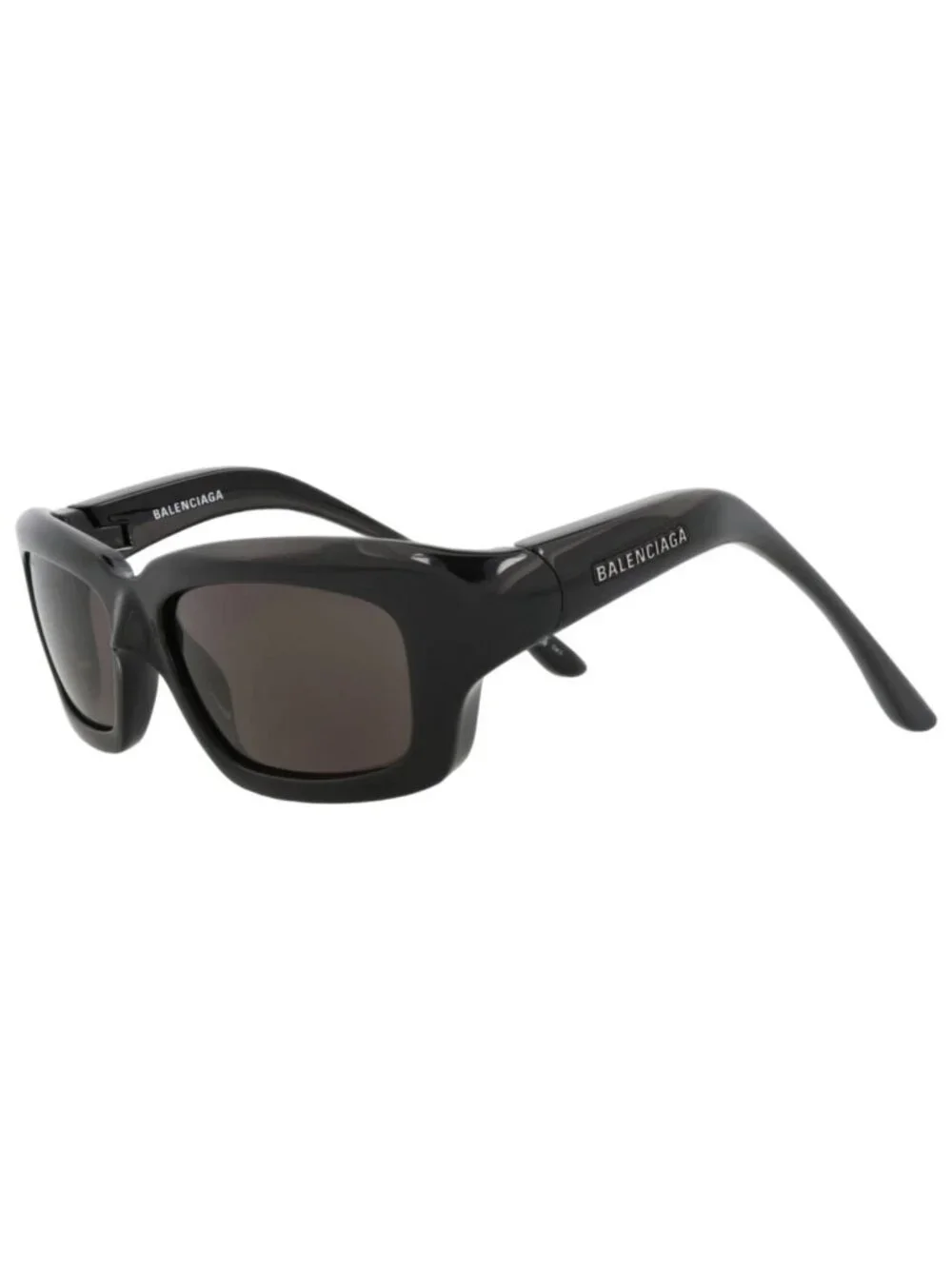 New Balenciaga Women's Sunglasses Square Rectangle Bio Injection Frame Mens Grey